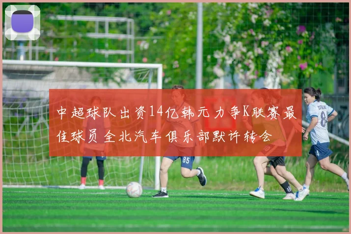 中超球队出资14亿韩元力争K联赛最佳球员全北汽车俱乐部默许转会